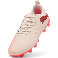 Ghete pentru fotbal Puma Future 9 Play FG/AG Jr Sugared Almond/Puma White/Ultra Red/Black, s.35.5 imaginea #5 — magazin online Desire.md