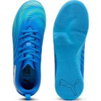 Ghete pentru fotbal Puma Future 9 Play IT Jr Ultra Blue/Puma White/Luminous Blue/Fizzy Melon, s.36 imaginea #4 — magazin online Desire.md