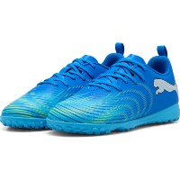 Ghete pentru fotbal Puma Future 9 Play TT Jr Ultra Blue/Puma White/Luminous Blue/Fizzy Melon, s.38 imaginea #1 — magazin online Desire.md