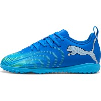 Ghete pentru fotbal Puma Future 9 Play TT Jr Ultra Blue/Puma White/Luminous Blue/Fizzy Melon, s.38 imaginea #2 — magazin online Desire.md