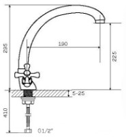 Baterie bucătărie Zegor DTZ4-B imaginea #2 — magazin online Desire.md
