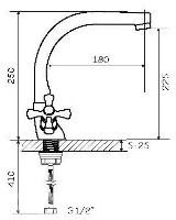 Baterie bucătărie Zegor DTZ4-D imaginea #2 — magazin online Desire.md