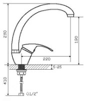 Смеситель для кухни Zegor YUB-4 фото №2 — интернет-магазин Desire.md