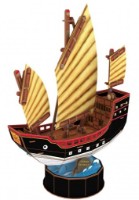Puzzle 3D-constructor Cubic Fun Chinese Sailboat (T4033h)