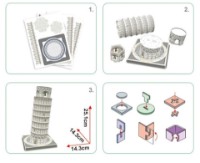 Puzzle 3D-constructor Cubic Fun Leaning Tower of Pisa (3C241h) imaginea #5 — magazin online Desire.md