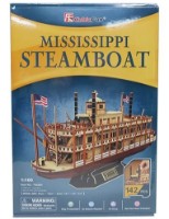 3D пазл-конструктор Cubic Fun Mississippi Steamboat (T4026h)