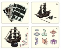 Puzzle 3D-constructor Cubic Fun Queen Anne's Revenge (T4035h) imaginea #4 — magazin online Desire.md