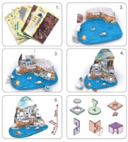 Puzzle 3D-constructor Cubic Fun Santorini Island (MC195h)