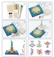 Puzzle 3D-constructor Cubic Fun Statue of Liberty U.S.A (3C080h) imaginea #5 — magazin online Desire.md