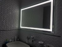 Oglindă baie cu iluminare LED O'Virro Alexa Oval 70x48