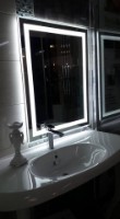 Oglindă baie cu iluminare LED O'Virro Amelia 100x120