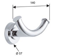 Держатель для полотенец Remer AR 50 фото №2 — интернет-магазин Desire.md