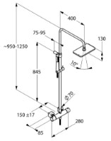Set pentru duș Kludi A-QA Quatro (4909505-00) imaginea #2 — magazin online Desire.md