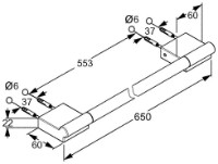 Держатель для полотенец Kludi A-Xes (4898005) фото №3 — интернет-магазин Desire.md