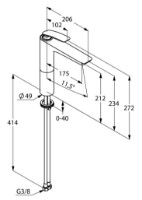 Смеситель для умывальника Kludi Balance (522960575) фото №3 — интернет-магазин Desire.md