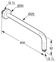 Душевой отвод Kludi A-QA DN15 (6651405-00) фото №2 — интернет-магазин Desire.md
