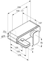 Смеситель для ванны Kludi E2 (494450575) фото №3 — интернет-магазин Desire.md