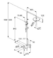 Set pentru duș Kludi Logo Dual (6808305-00) imaginea #2 — magazin online Desire.md