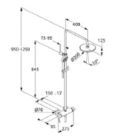 Душевой набор Kludi Logo Dual (6808505-00) фото №2 — интернет-магазин Desire.md