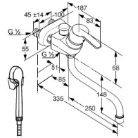 Baterie pentru cadă Kludi Logo-Neo (375920575) imaginea #2 — magazin online Desire.md