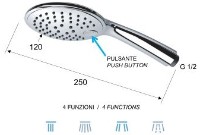 Лейка для душа Remer 315P3X фото №2 — интернет-магазин Desire.md