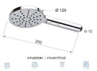 Pară de duș Remer 318MPX imaginea #2 — magazin online Desire.md