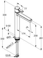 Смеситель для умывальника Kludi Zenta (382570575) фото №2 — интернет-магазин Desire.md