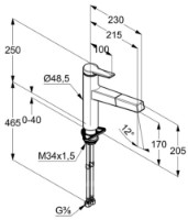 Baterie bucătărie Kludi Zenta (389810575) imaginea #2 — magazin online Desire.md