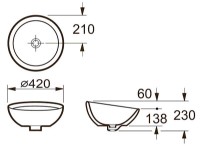 Lavoar Roca Bol (A327876000) imaginea #2 — magazin online Desire.md