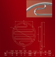 Uscător de prosoape Dagat Triada P (TP-80C) imaginea #2 — magazin online Desire.md