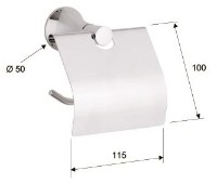 Держатель туалетной бумаги Remer DE 60 фото №2 — интернет-магазин Desire.md