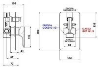 Смеситель для душа Remer Infinity I09 фото №2 — интернет-магазин Desire.md