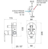 Baterie de duș Remer Vanity V09 imaginea #2 — magazin online Desire.md