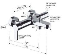 Baterie pentru cadă Remer Winner W3434 imaginea #2 — magazin online Desire.md