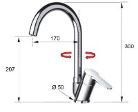 Baterie bucătărie Remer Winner W42B imaginea #2 — magazin online Desire.md