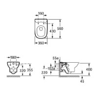 Vas WC Roca Giralda (A346467000) imaginea #2 — magazin online Desire.md