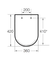 Сиденье для унитаза Roca Hall (A801622000) фото №2 — интернет-магазин Desire.md