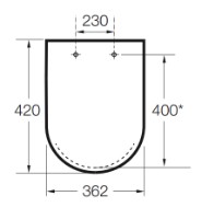 Capac de toaletă Roca Meridian Compacto (A8012AC000)