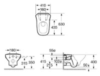 Vas WC Roca Veronica (A346373000) imaginea #2 — magazin online Desire.md