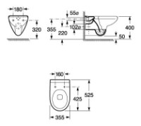 Vas WC Roca Victoria (A346303007) imaginea #2 — magazin online Desire.md