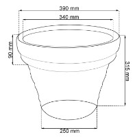 Ghiveci Prosperplast Decora DBDE39-R736 imaginea #2 — magazin online Desire.md