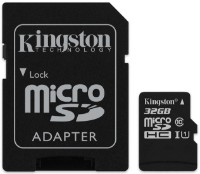 Сard de memorie Kingston microSDHC 32Gb Class10 UHS-I + SD Adapter (SDCS/32GB)