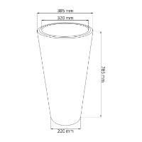 Цветочный горшок Prosperplast Matuba Slim (DPMT400-44OU) фото №3 — интернет-магазин Desire.md