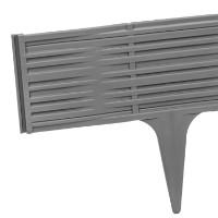 Садовое ограждение Prosperplast Palisada Grey IBWI-405U фото №3 — интернет-магазин Desire.md