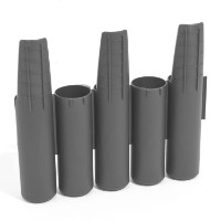 Gard decorativ pentru gradina Prosperplast Palisada Grey IPAL5-S443 imaginea #3 — magazin online Desire.md