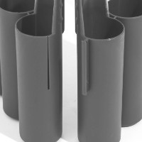 Gard decorativ pentru gradina Prosperplast Palisada Grey IPAL5-S443 imaginea #4 — magazin online Desire.md