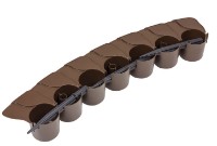 Gard decorativ pentru gradina Prosperplast Palisada Brown IPAL7-R222 imaginea #3 — magazin online Desire.md