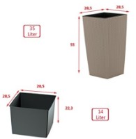 Ghiveci Prosperplast Rato DRTS300-7529U imaginea #2 — magazin online Desire.md