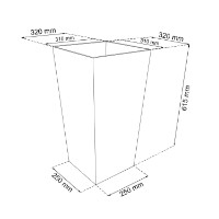 Цветочный горшок Prosperplast Rato DRTS325-7529U фото №2 — интернет-магазин Desire.md