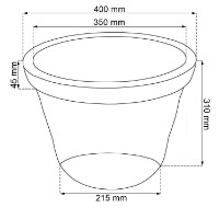 Цветочный горшок Prosperplast Sunny DBSU40-R736 фото №2 — интернет-магазин Desire.md